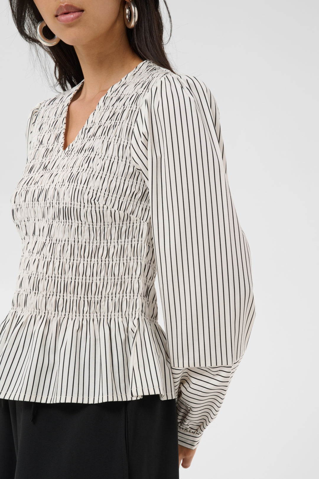 Dewa Blouse - Black Stripe