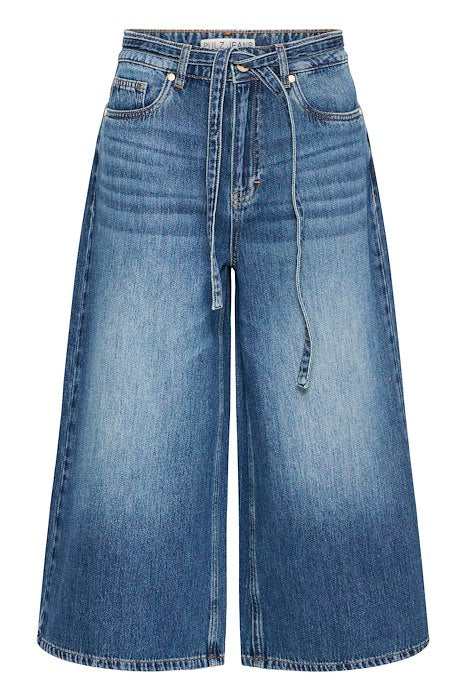PZALEXI UltraHighWaist JEANS WIDE LEG - Medium blue denim