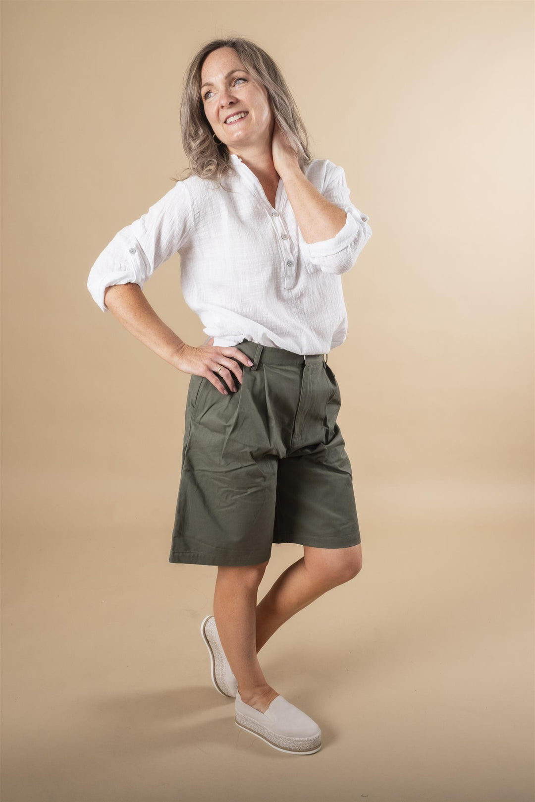 Gisva City Shorts - Light Forest Night
