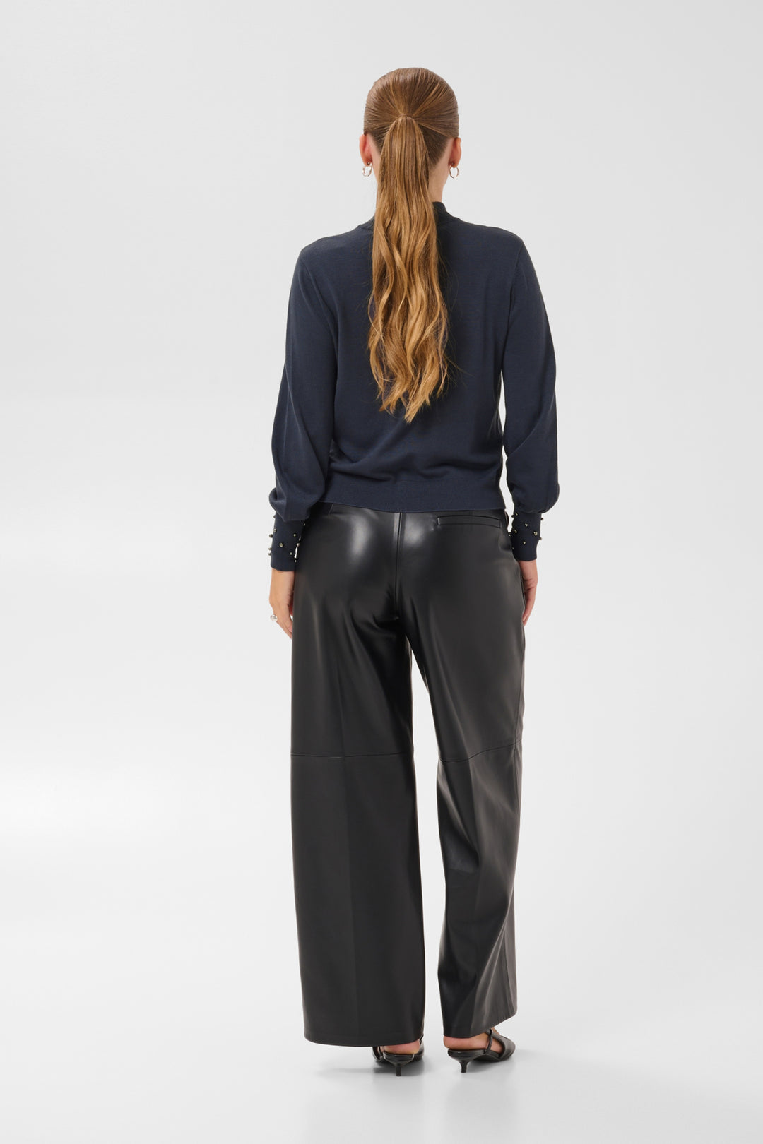 KAlizza Beaded Cuff Pullover - Graphite