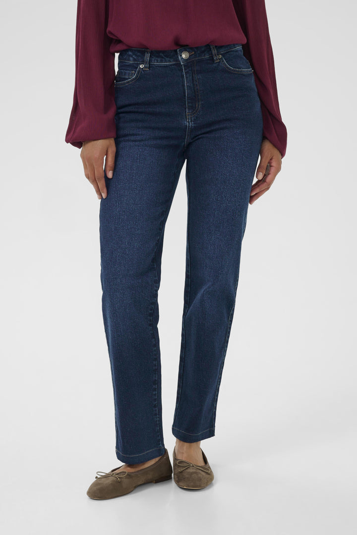 KAmaris Reg Fit Jeans - Dark blue denim