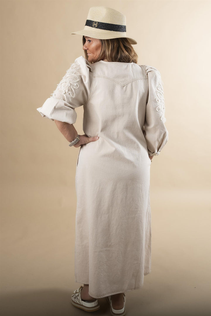 MelisseGO Dress - Creme Washed