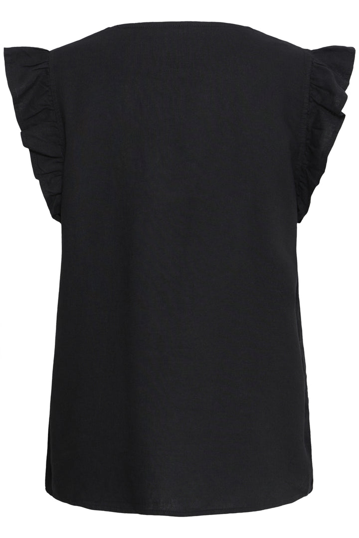 BYFALAKKA RUFFLE SHIRT - Meteorite