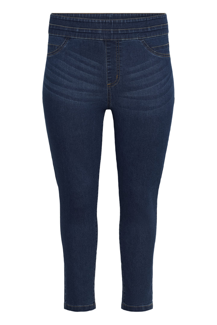KCvilana Slim Cropped Jeggings - Medium blue denim