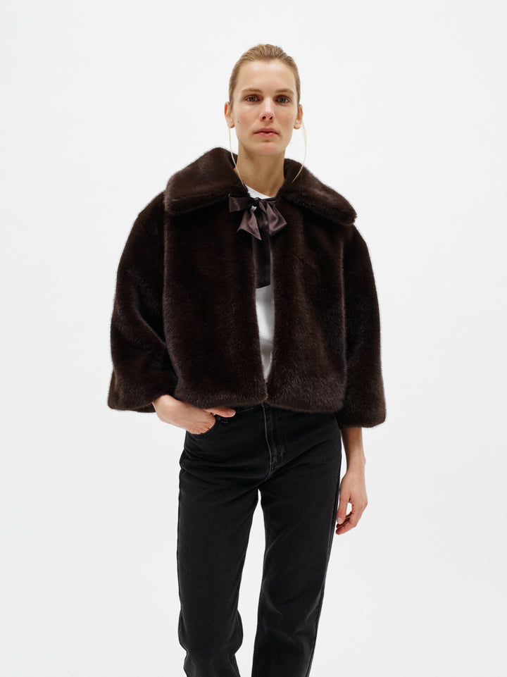 YASMINAH JACKET - Chocolate Brown