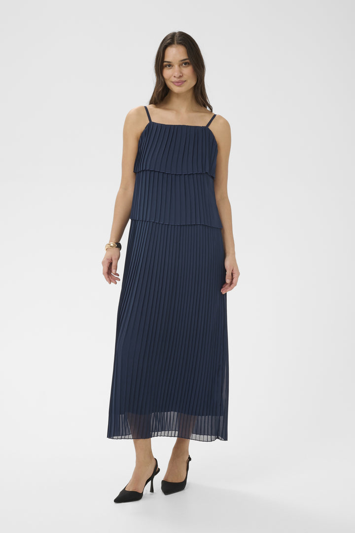 KAkiera Plissé Dress - Midnight Marine