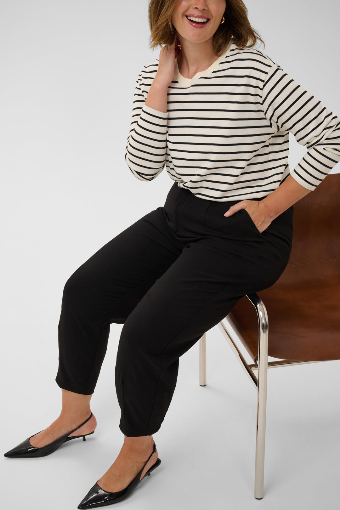 KCMERLA PANTS - Black deep