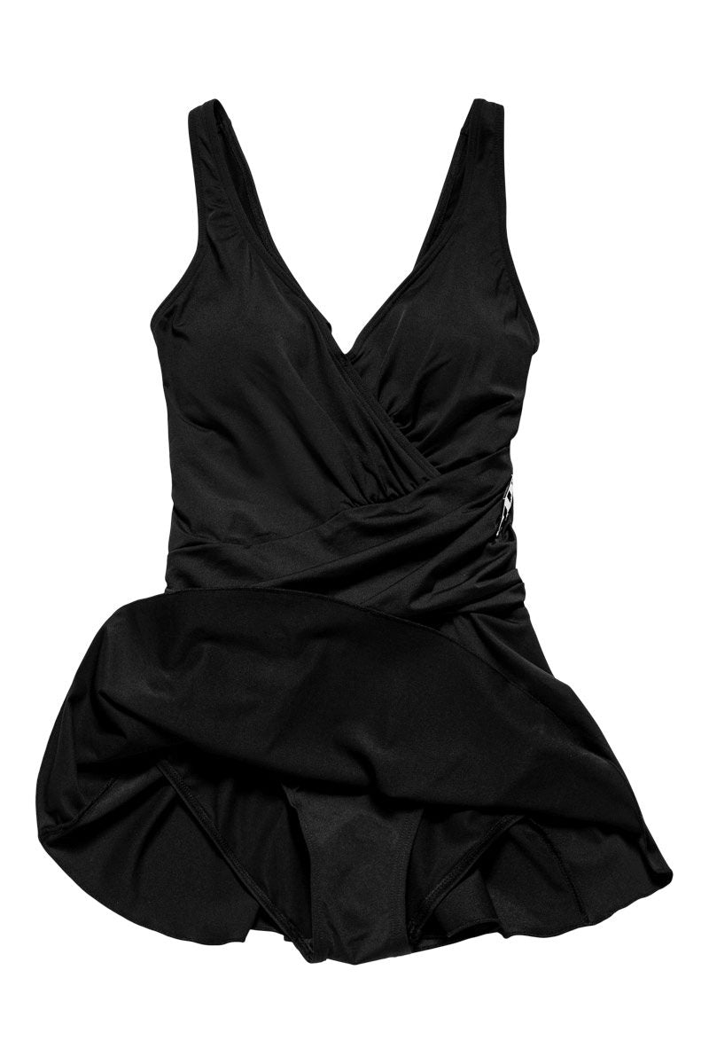 Venezia Solid Swimsuit - Black