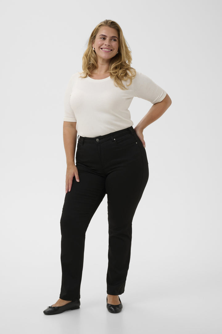 KCdina Straight Reg.length Jeans - Black Deep