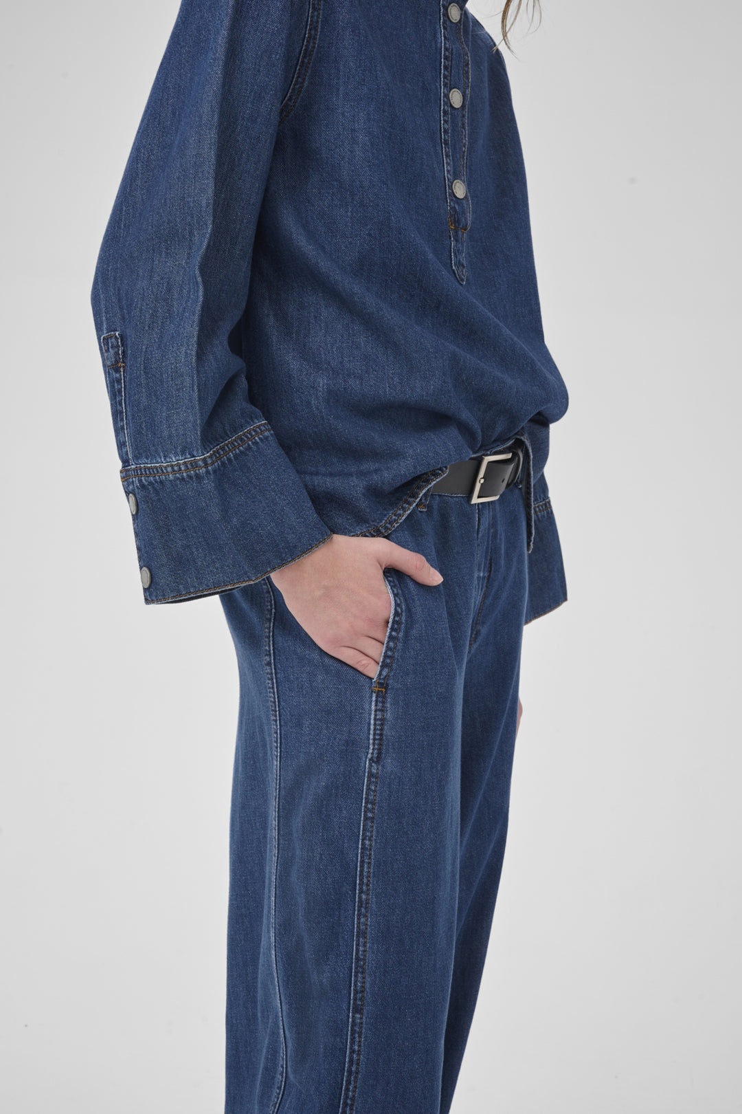Hilma 171 X-Wide Pant - Medium Blue Wash