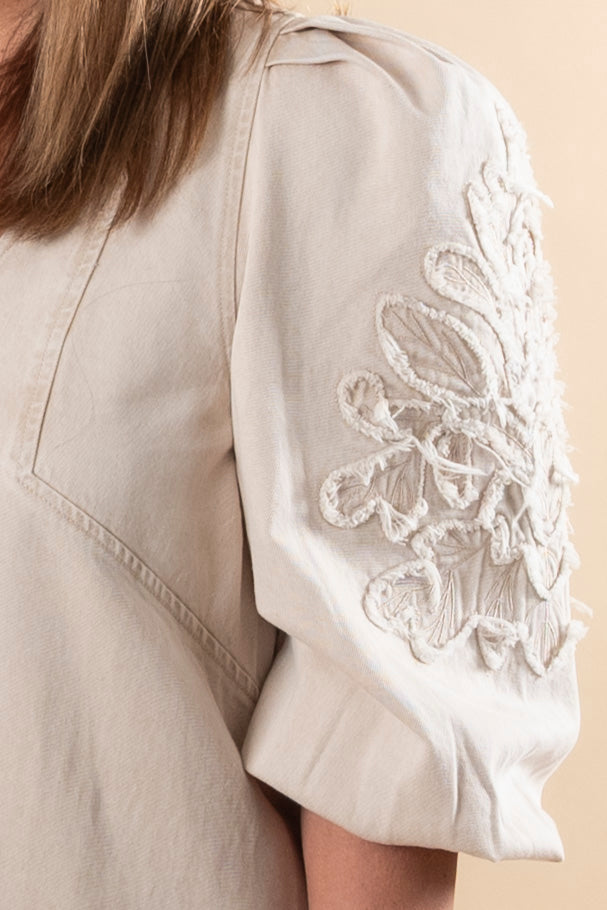 MelisseGO Dress - Creme Washed