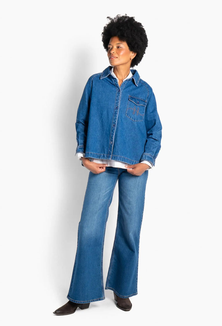 Kylie Blue Shirt - Med. Blue Denim