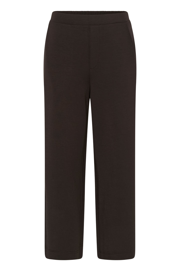 GINCETTE CROPPED PANT - Chocolate Brown