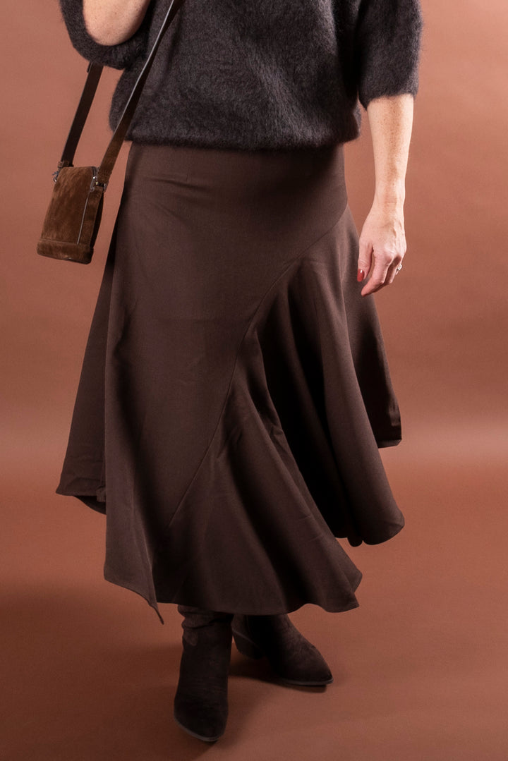 Asymmetric Skirt - Choco