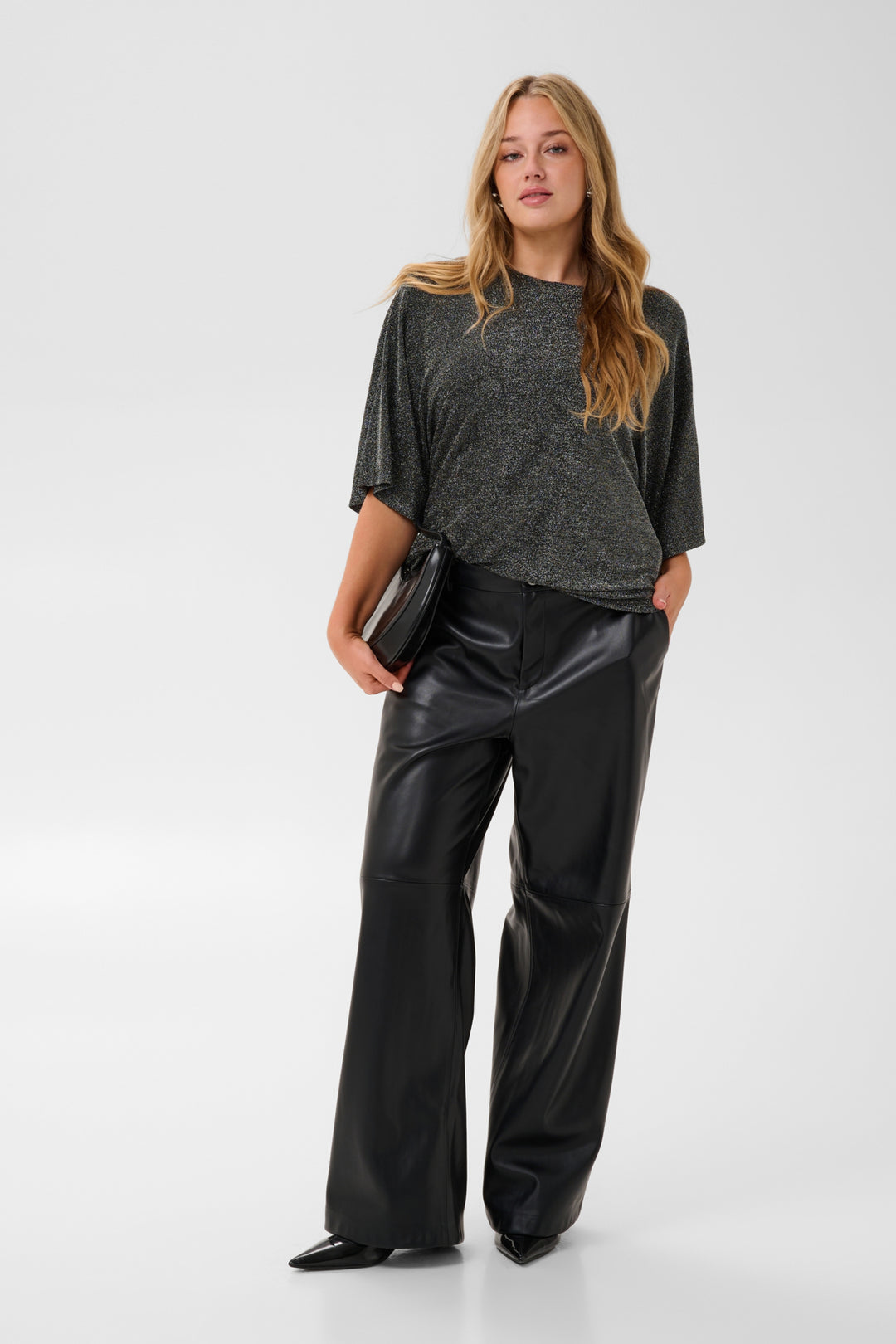 KCrebeccy T-Shirt - Silver black glitter