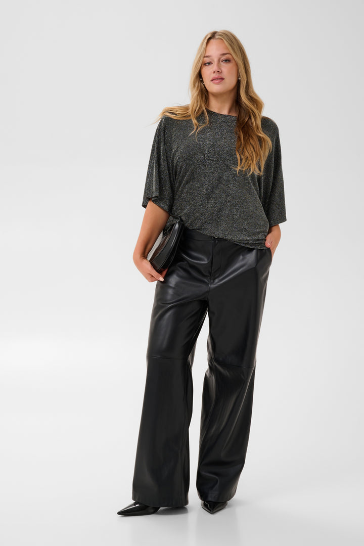 KCrebeccy T-Shirt - Silver black glitter