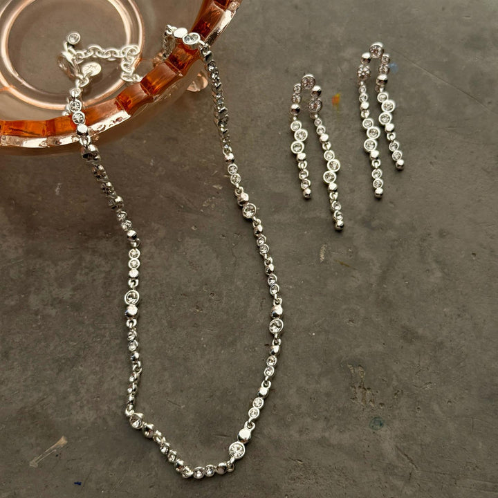 Sweet Droplets Necklace - Silver Plated