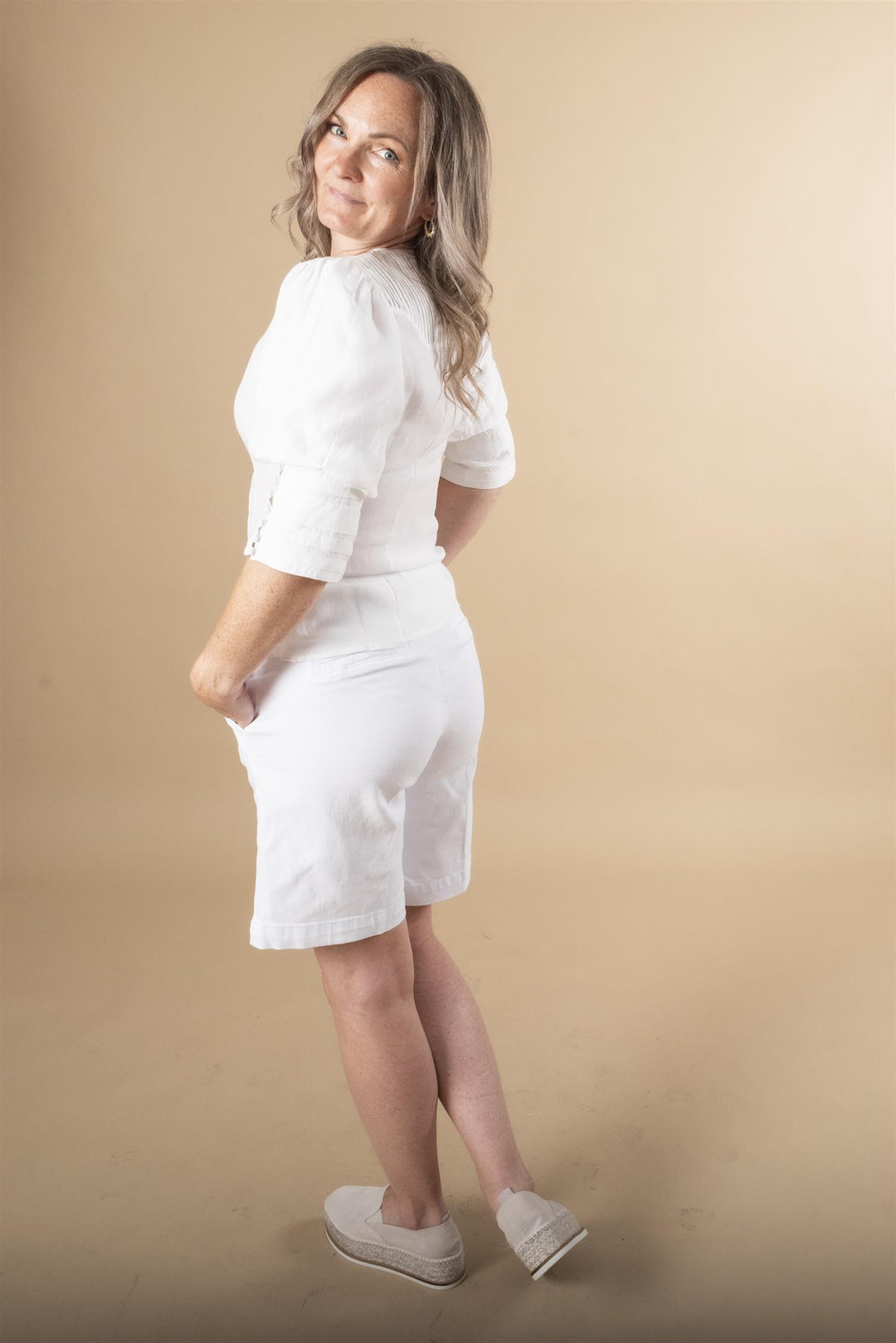 Lara 149 Long Shorts - Bright White