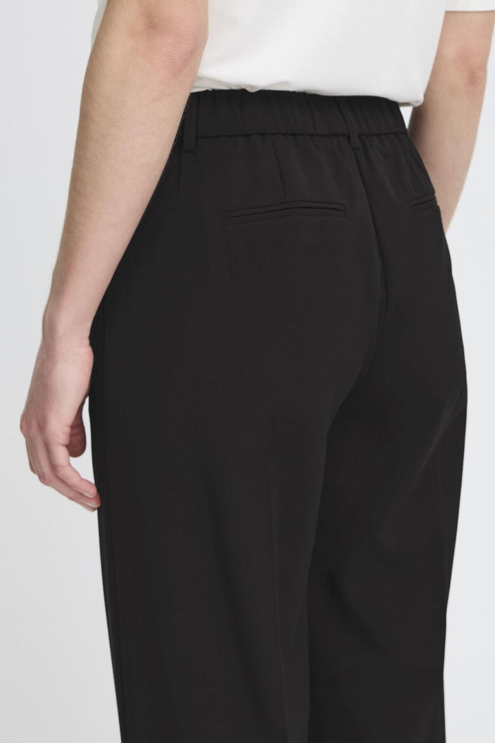 BYDANTA WIDE LEG PANT 2 CROP - BLack