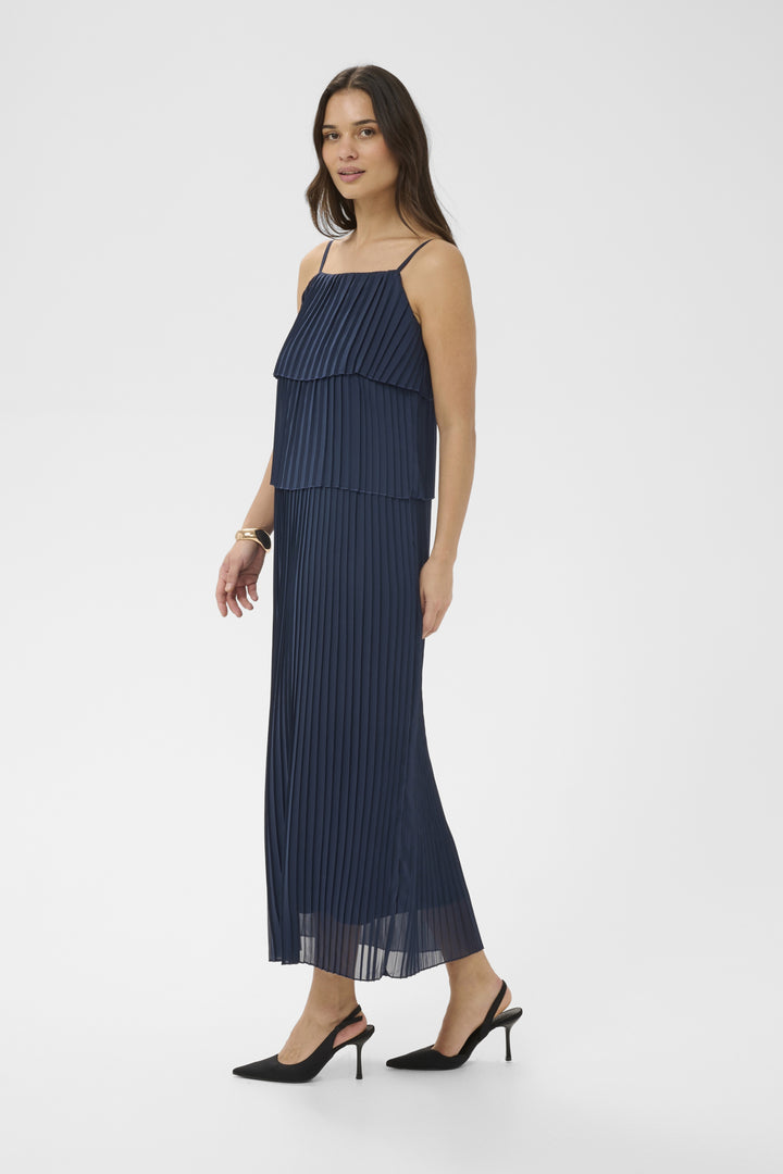 KAkiera Plissé Dress - Midnight Marine