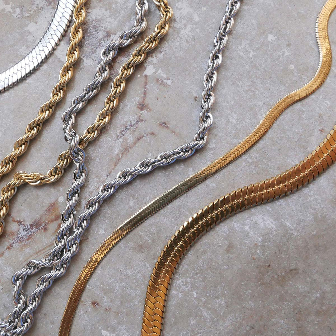 Steel Necklace 45cm - Gold