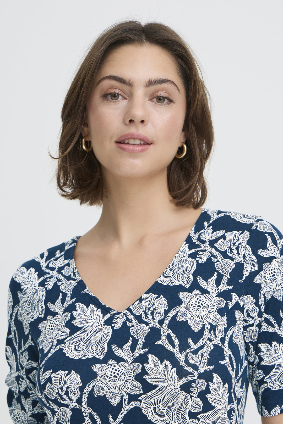 FRAMY Dress 2 - S. BLOOM NAVY