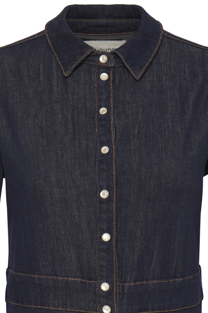 BYKANEA SHIRT DRESS - Dark blue denim
