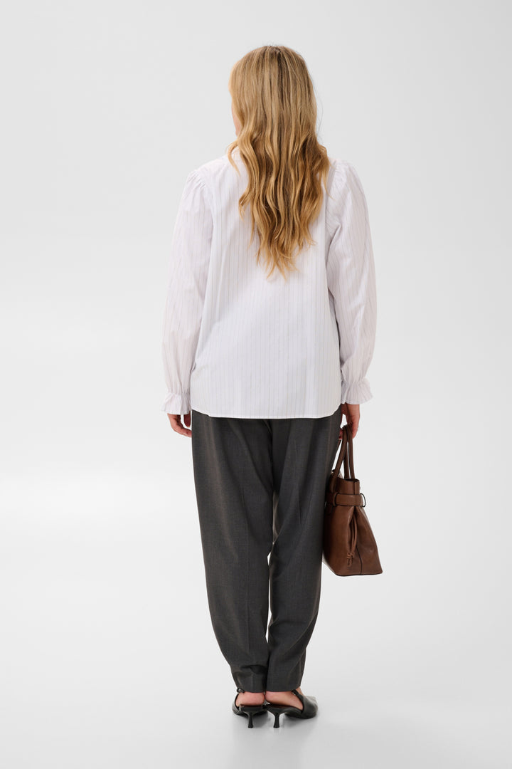 KCellia Blouse - Chalk/silver stripe