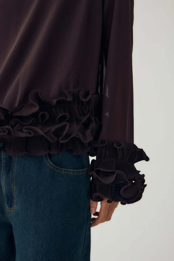 Latanietta Blouse - Brown