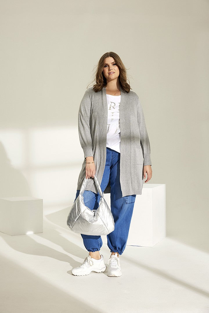 Kogle 086 Cardigan - Lt. Grey Melange