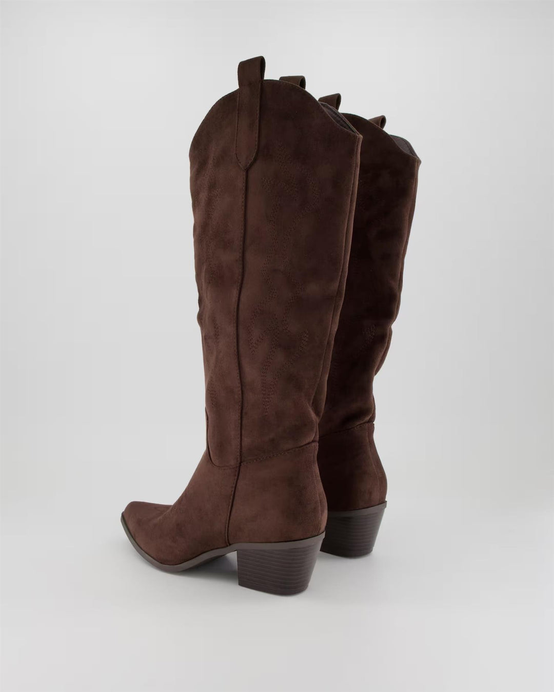 Rosetta Suede High Boots - DK Brown