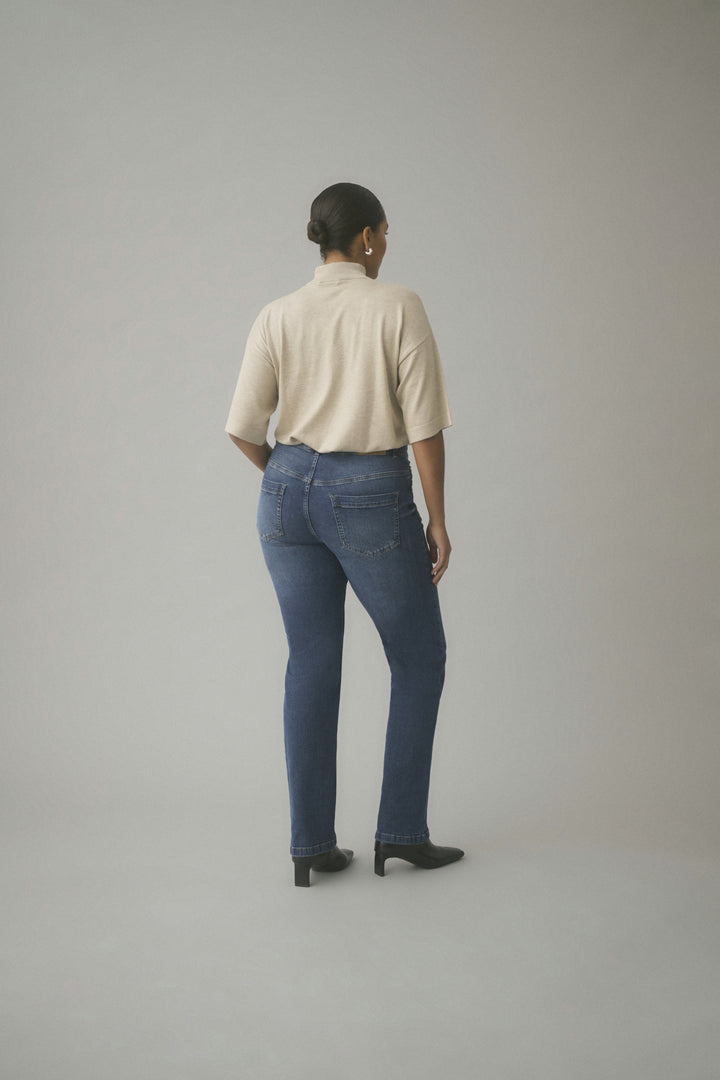 KAmaris Reg Fit Jeans - Medium blue denim