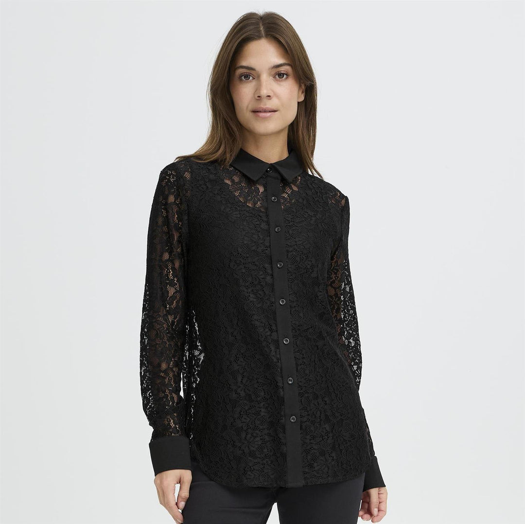 PZJASMINE SHIRT - Black Beauty