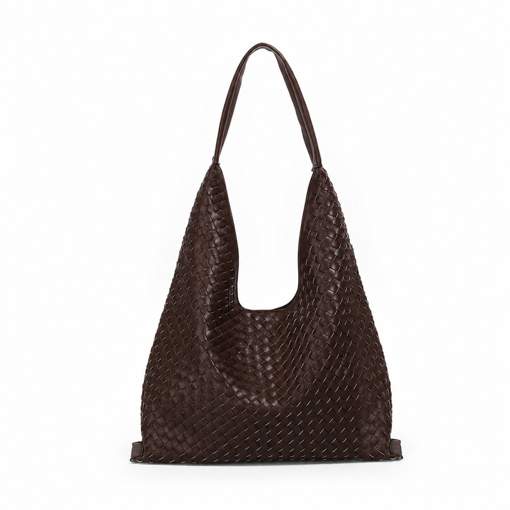 Jean flettet shopper - Brown