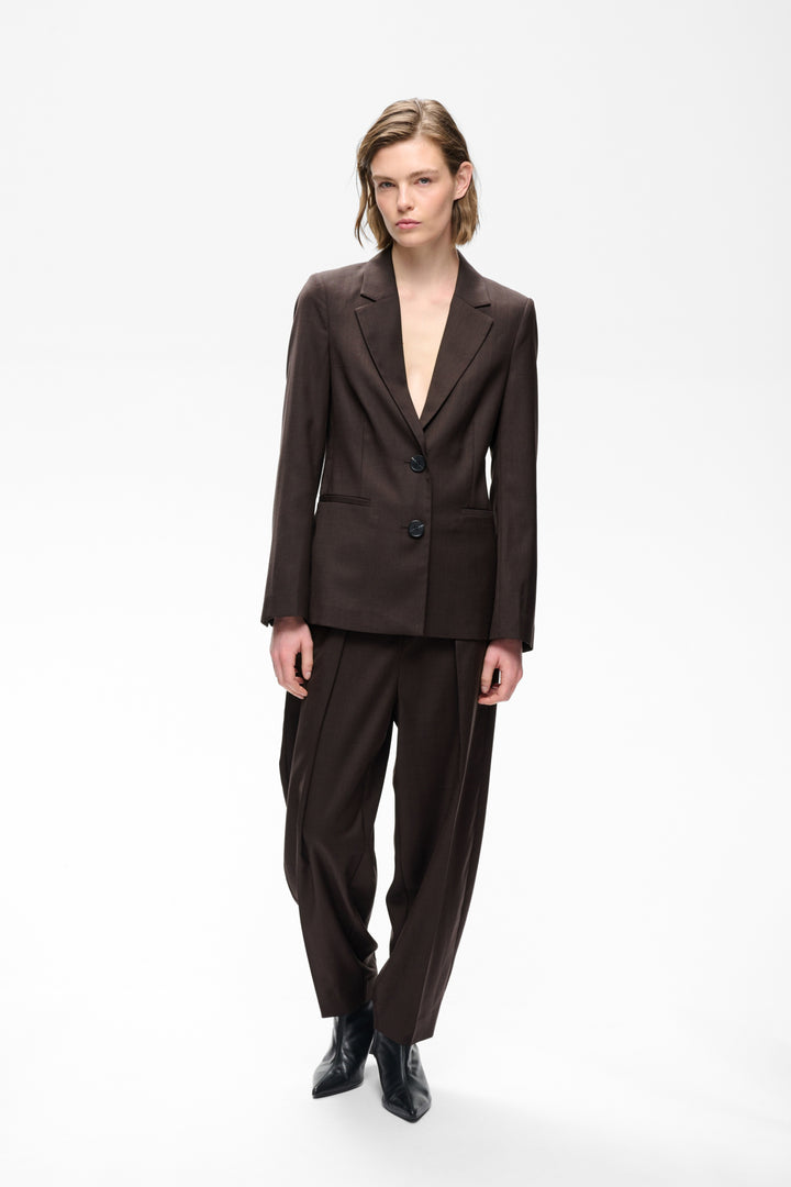 CADIE MEL CORE BLAZER - Chocolate Brown Melange