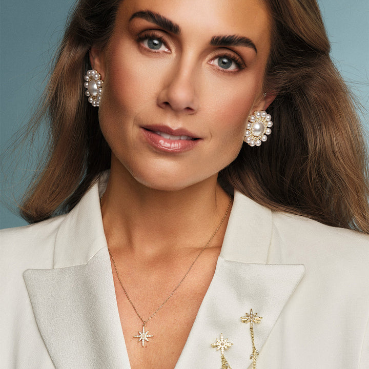 Stella Necklace by Tone Damli - Gold/Crystal