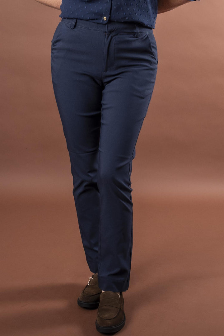 BYDIXI STRAIGHT PANTS - Copenhagen Night