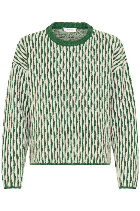BYojula Jumper - ARTICHOKE GREEN ABSTRECT
