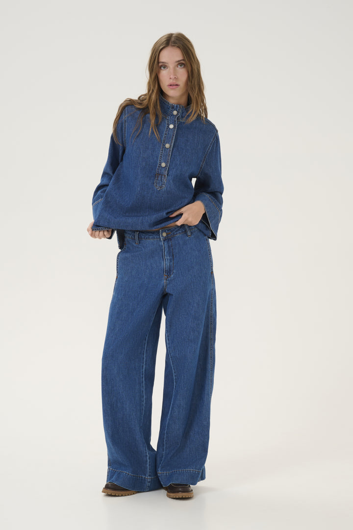 Hilma 171 X-Wide Pant - Medium Blue Wash