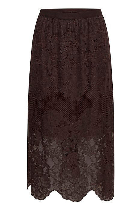 KCcarley Lace Skirt - Coffee Bean