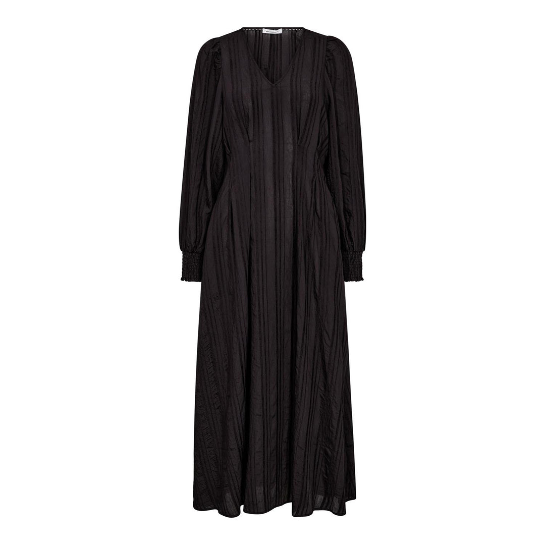 Kesi Pleat Dress - Black