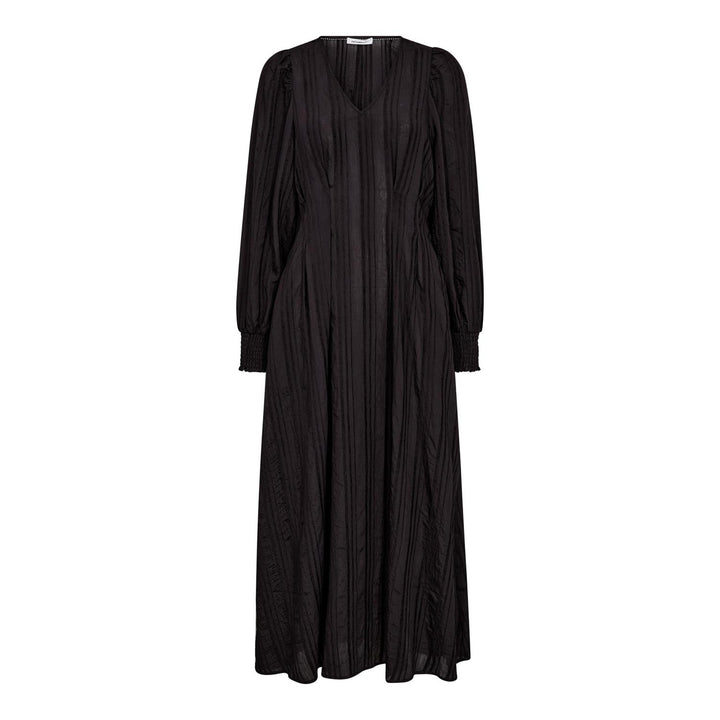Kesi Pleat Dress - Black