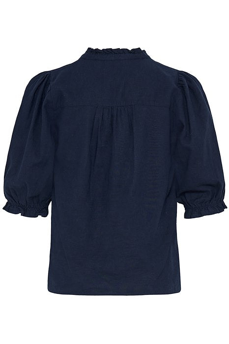 BYFALAKKA PUFF BLOUSE - Copenhagen Night