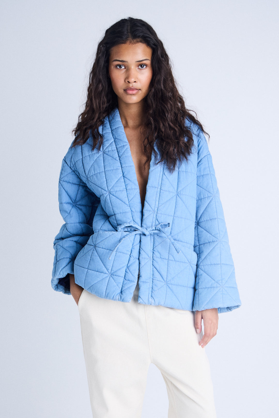 IHHEVIRA Jacket - Medium Blue