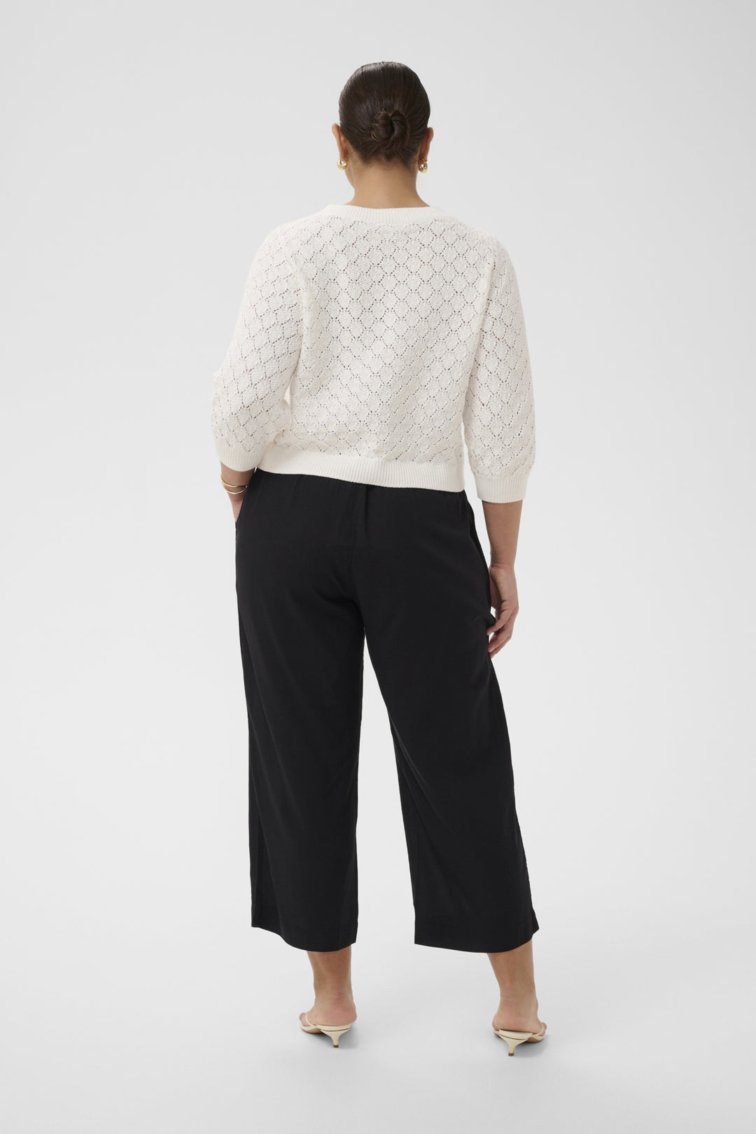KCmille Cropped Pants - Black Deep