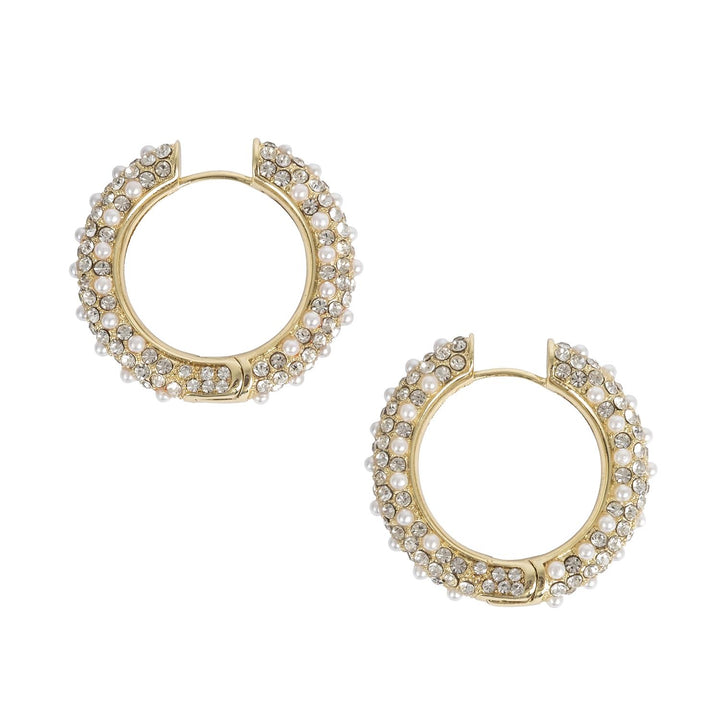 Cosmic Hoops by Tone Damli - Gold/Crystal