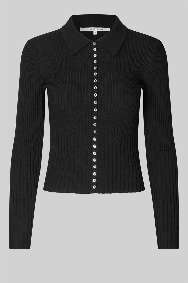 Jet Knit Cardigan - Black