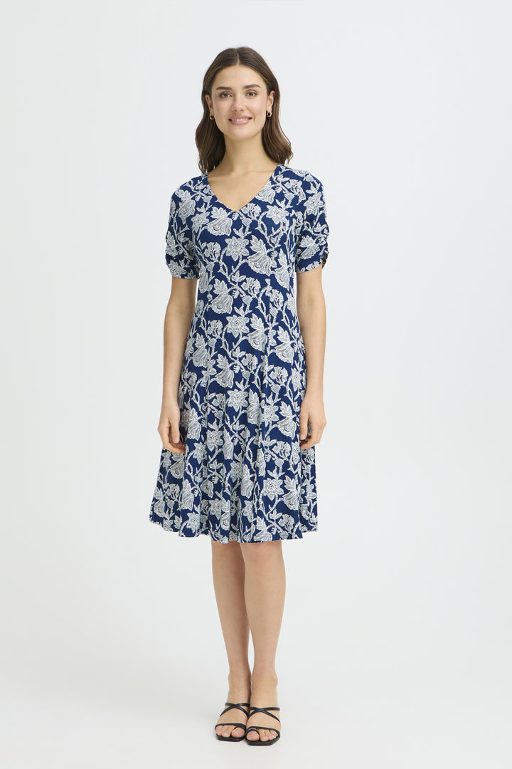 FRAMY Dress 2 - S. BLOOM NAVY