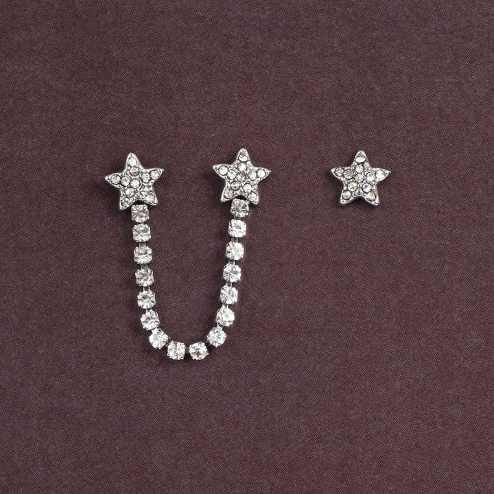 Stars Earring Set - Silver - Tone Damli x A&amp;C Oslo