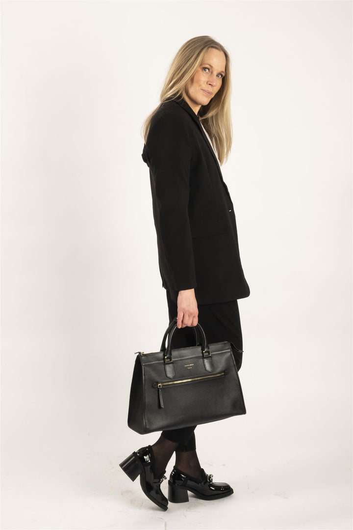BYDANTA BLAZER - HEAVY WOVEN - Black